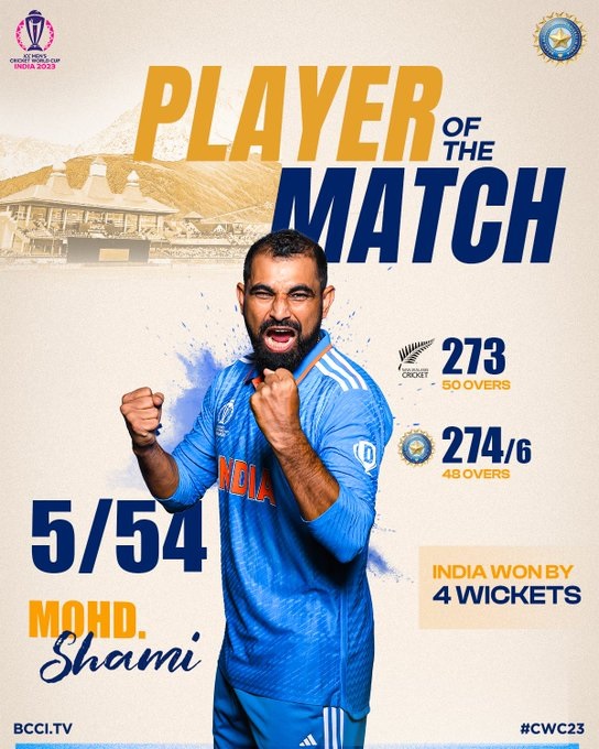 India vs NewZeland Shami - NewsonReel